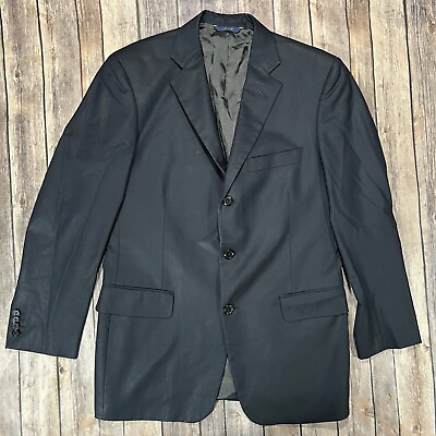 #ad Brooks Brothers Saxxon Wool 1818 Regent Sport Coat Blazer Mens 40 Blue USA Made