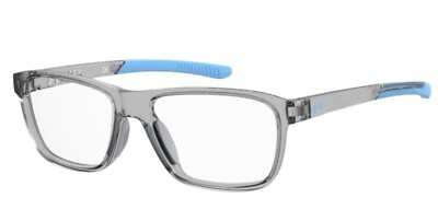 #ad Under Armour UA 9008 009V Grey Blue Rectangle Junior Unisex Eyeglasses