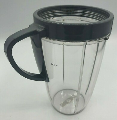 #ad 24oz Tall Cup Jar with Handled Lip Ring Compatible with Nutribullet 600W amp; 900W