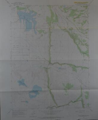 #ad Dorris Reservoir California USGS Topographic Map Vintage Printed 1971