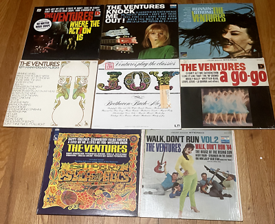 #ad THE VENTURES 8 RECORD LP LOT VG VG
