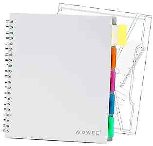 #ad 5 Subject Notebook Spiral Notebook College Ruled Notebook With White