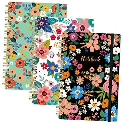 #ad Spiral Notebook 3 Pack A5 Lined Journal Notebook Spiral Journal for Women