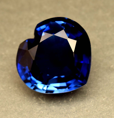 #ad Natural Blue Corundum Sapphire Heart Cut 11.45 Ct Certified Loose Gemstone