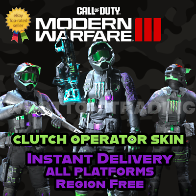 #ad ⚡ INSTANT ⚡ Call of Duty Modern Warfare 3 CLUTCH SKIN Monster Energy COD MW3
