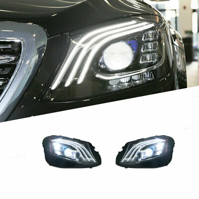 #ad For Benz W213 2016 2020 Headlight LED DRL Sequential Signal LED Low High Beam