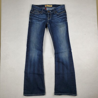 #ad BKE Denim Stella Womens Blue Denim Stretch 5 Pocket Boot Cut Jeans Size 26
