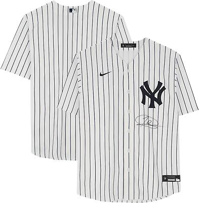 #ad Jasson Dominguez New York Yankees Signed Nike White Replica Jersey