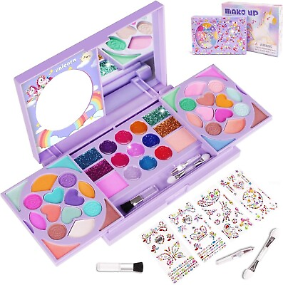 #ad Kids Makeup Kit 50Pcs Washable Makeup KitReal Cosmetic for Little Girls