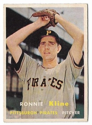 #ad RON KLINE 1957 Topps #256 Pittsburgh Pirates SALE GOES TO GOOD CAUSE 🔥⚾🔥