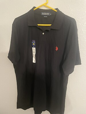 #ad US Polo Assn Men’s Classic Black Logo Polo Shirt Size XL