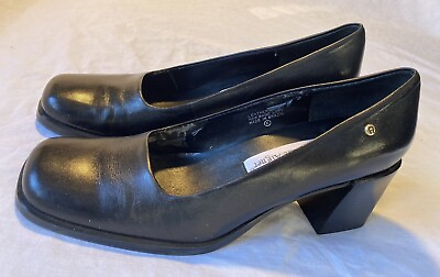 #ad Etienne Aigner Womens Size 7N Marta Black Leather Shoes