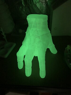 #ad 1:1 Scale life Size Thing Hand From Wednesday 3D Printed GLOW IN THE DARK
