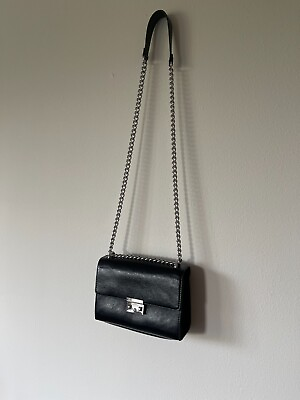 #ad #ad GUESS Women#x27;s Logo Embossed Chain Wallet Bag Crossbody Handbag Purse