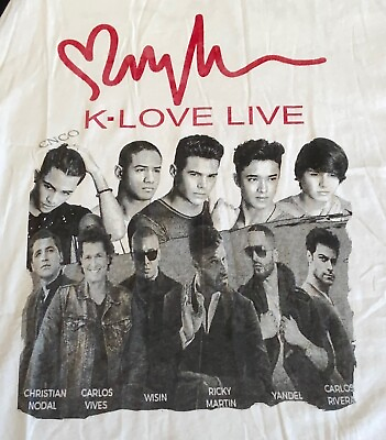 #ad K Love T Shirt Latin T Shirt Music Festival T Shirt Mens Small Concert T Shirt
