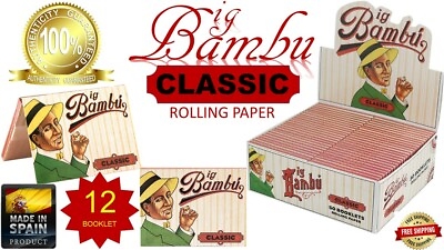 #ad Big Bambu 2.75quot; x 2quot; CLASSIC World#x27;s Finest Rolling Paper 33 Book SPAIN 12