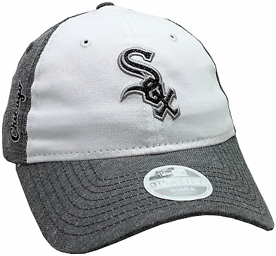 #ad Chicago White Sox Womens Sparkle Shade Adjustable Hat Grey White