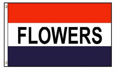 #ad 3x5 Flowers Poly Flag Banner Brass Grommets New