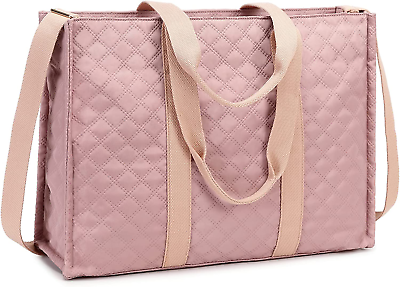 Designer Laptop Tote Bag for Women Work 15.6 Inch Canvas Shoulder Bags $59.99