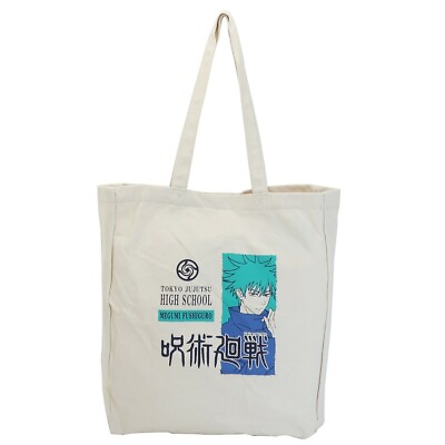 #ad Jujutsu Kaisen Canvas Tote Bag Shopping bag Fushiguro Megumi Handbag Anime