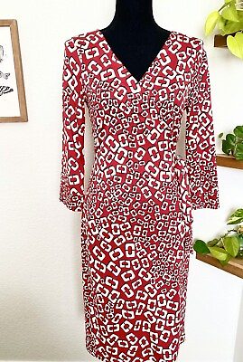 #ad Diane Von Furstenberg New Julian Two Silk Wrap Dress 10