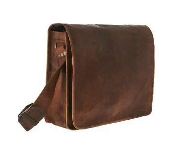 Leather Vintage Shoulder Purse Brown Handbag Messenger Women Laptop Coach Bag $51.99