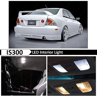 #ad 12x White Interior Map LED Lights Bulb Package Kit Fits Lexus IS300 2001 2005