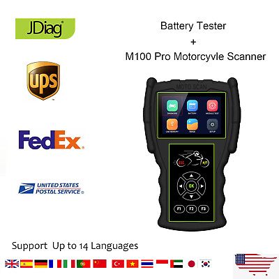 #ad Motorcycle Coding Reader Scanner Diagnostic Battery Tester For Yamaha Honda BMW