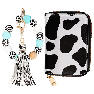 #ad Fashionable Keychain Card Case Wristlet for Women