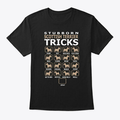 #ad Stubborn Scottish Terrier Funny Tricks T Shirt