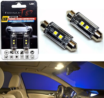 #ad LED Light Canbus Error Free 211 2 5W Warm White Two Bulb Interior Map Upgrade