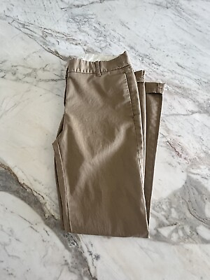 #ad J.Crew Bennett Chino Brown Womens Pants Size 6 With Comfort Stretch Nice