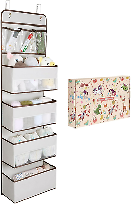 #ad Door Storage Organizer Nursery over the Door Organizer Baby Storage with 4 Large