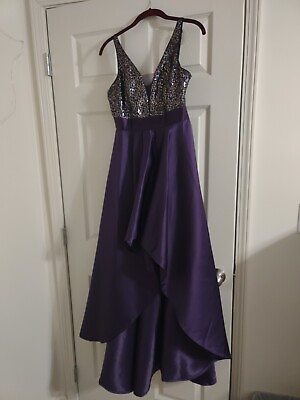 #ad purple prom dress 6