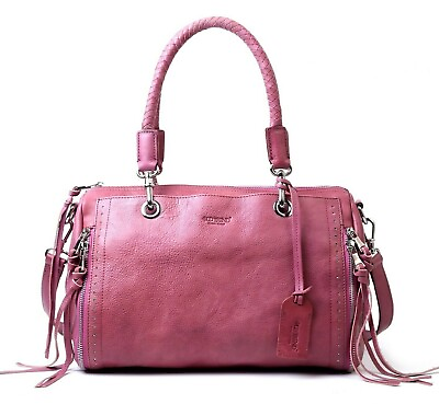 Old Trend Lily Satchel Women#x27;s Leather Tote Shoulder Bag Purse Handbag in Orchid $119.99