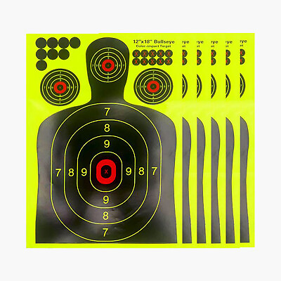 #ad 20 Pack Shooting Targets Splatter Paper Shots Burst Gun Shoot Rifle Exercises