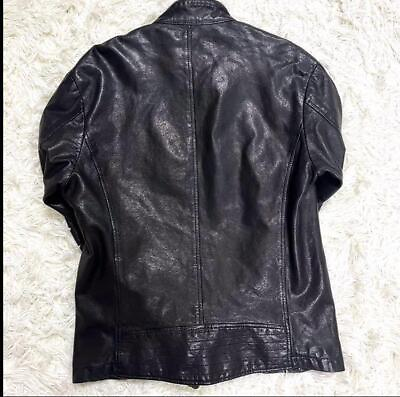 #ad Burberry Black Label Single Rider Lamb Leather