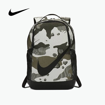 #ad Nike Brasilia Printed Camo Unisex Kids Adult Sports School Casual Gym Backpack