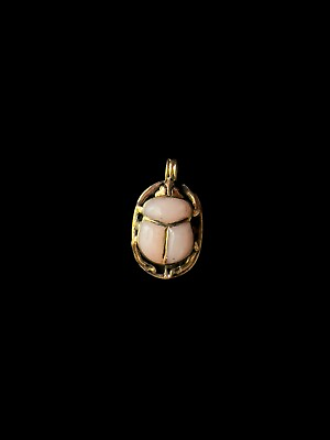 #ad Egyptian Scarab Beetle Pendant Amulet of luck and Protection