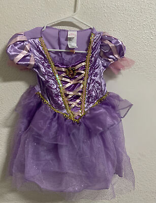 #ad ⚡️DISNEY Princess Rapunzel PURPLE halloween costume LIGHT UP Size 3T 4T