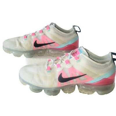 #ad Sz 8.5 Nike Air Vapormax 2019 Womens Running Shoes Grey Pink AR6632 007