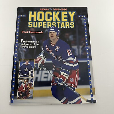 #ad Vintage 1995 1996 Hockey Superstars Album Book