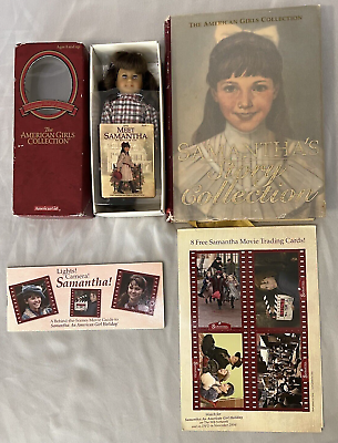 Lot of American Girls Collection Samantha#x27;s Story Mini Doll HB Book amp; 8 Cards