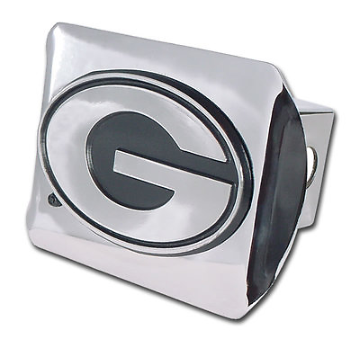 #ad georgia logo all metal shiny chrome trailer hitch cover made in usa