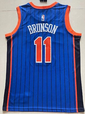 #ad New York Basketball #11 Jalen Brunson Basketball Stitched Jersey