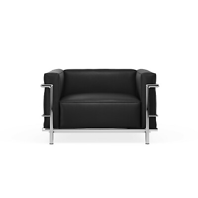 #ad Classic design Le corbusier design LC3 chair in genuine top grain leather