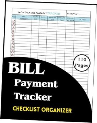 #ad Simple Classy Monthly Bill Payment Checklist Organizer: Bill Planner Notebook