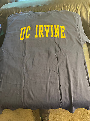 #ad UC Irvine Anteaters t shirt new no tags Fanatics XL gold on blue Orange CO CA