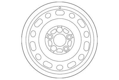 #ad Genuine Mazda Wheel Steel 9965 D1 6560