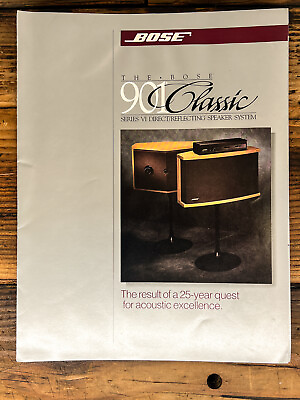 #ad Bose Model 901 Classic Amp Preamp 3pg Dealer Brochure *Original*